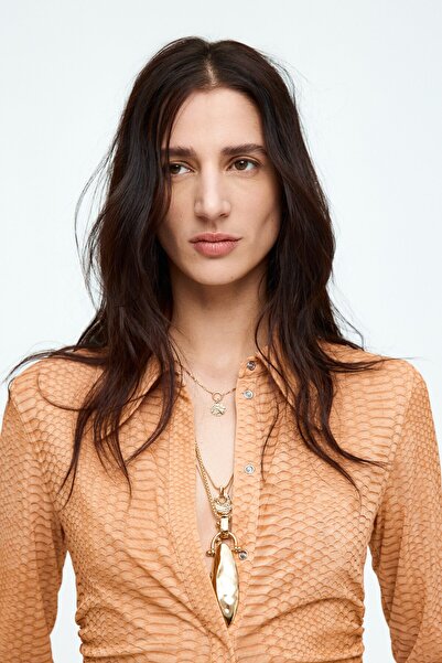 H&M Büzgülü File Gömlek