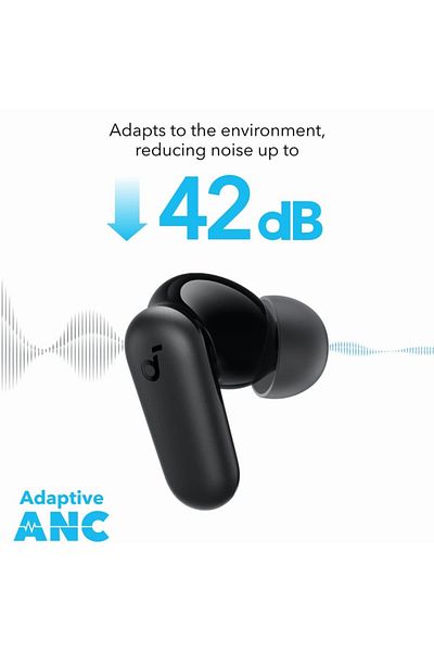 Anker Căști intraauriculare Soundcore P30i, fără fir, IP54, Bluetooth 5.4, încărcare tip C - negre
