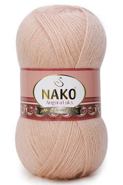 NAKO 5 τεμάχια Angora Luxury Hand Knitting Yarn 10722 Μπεζ
