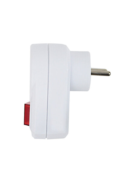 OEM Single-port power adapter with integrated switch, 3680W, 16A, dimensions 85 x 74 x 50 mm