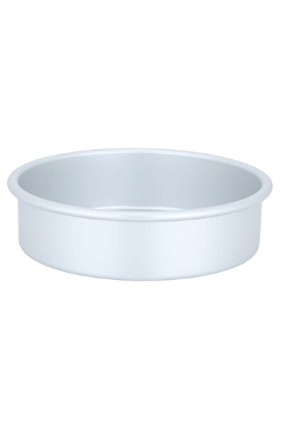 Generic صينية ألومنيوم من معرض السيف، 8 × 2 بوصة، دائرية - فضية