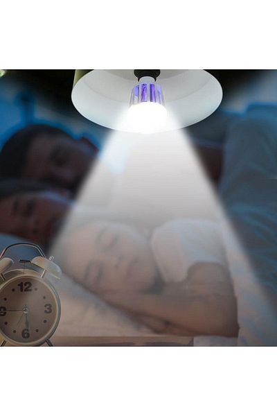Echo Soul Set 4 becuri LED 2 in 1 cu lampa UV anti insecte Echo Soul, aparat anti tantari, muste, 9w