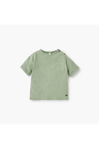 giggles Textured T-shirt and Shorts Set