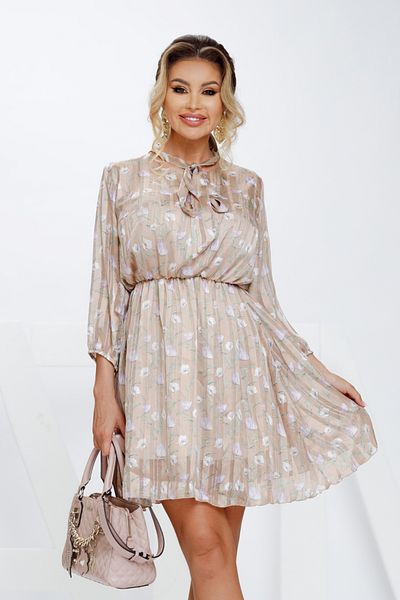 Atmosphere Fashion Short veil dress with floral print
