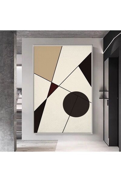 SND لوحة قماشية بتصميم الفن البوهيمي مع برواز فضي مجوف