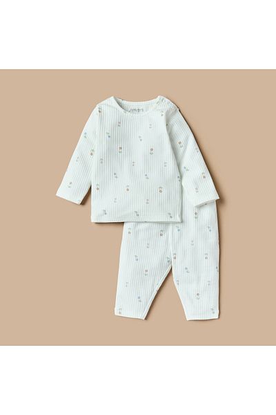 Juniors Floral Print T-shirt and Pyjama Set