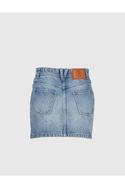 İLVİ Barisal Blue Women's Denim Skirt