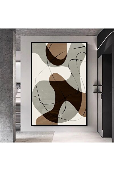 SND لوحة قماشية بتصميم الفن البوهيمي مع برواز أسود مجوف