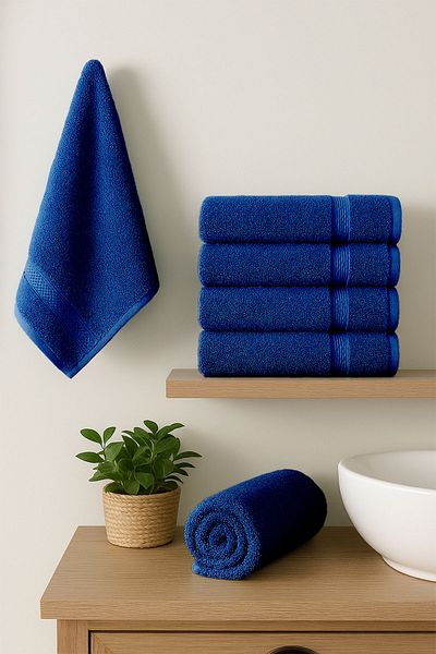 Nazik Home Set of 6 Gabriel 500 Gsm 100% Cotton Hand Towels (30 X 50 cm)