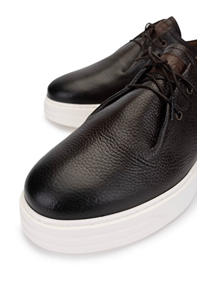 Tamer Tanca Erkek Hakiki Deri Kahverengi Casual Ayakkabı