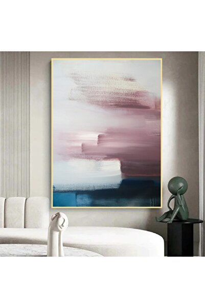 Marktna لوحة قماشية بتصميم الفن التشكيلي مع برواز ذهبي مجوف