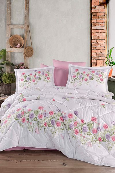 Clasy Ranforce 100% Cotton Sleeping Set Double Helenka
