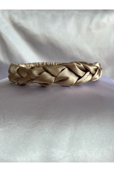 PratikDikisco Gold/Gold Satin Braided Hair Band