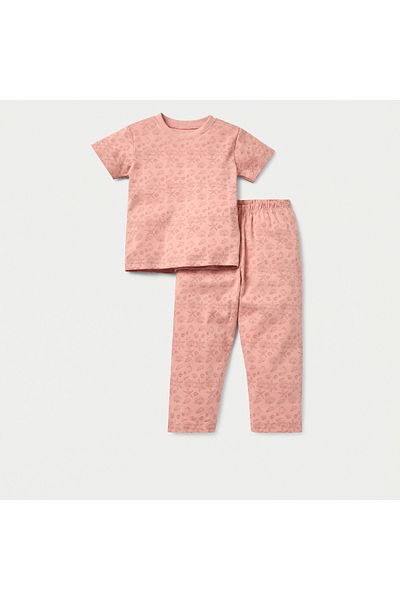 Juniors All-Over Seashell Print T-shirt and Pyjama Set