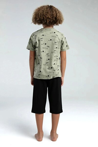 Rolypoly Boy's Green Capri Set