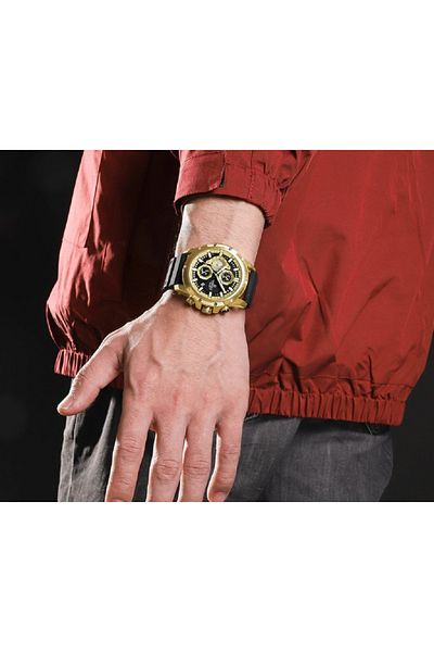 Naviforce Men's Luxury Chronograph Watch – Analog-Digital, Luminous Hands, Water Resistant, Silicone Strap