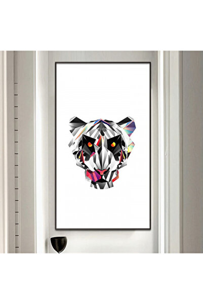 Marktna لوحة قماشية بتصميم مودرن مع برواز فضي مجوف