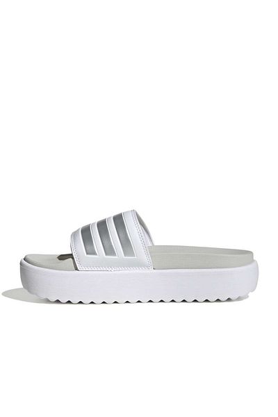 adidas Γυναικείες λευκές παντόφλες Adilette Platform
