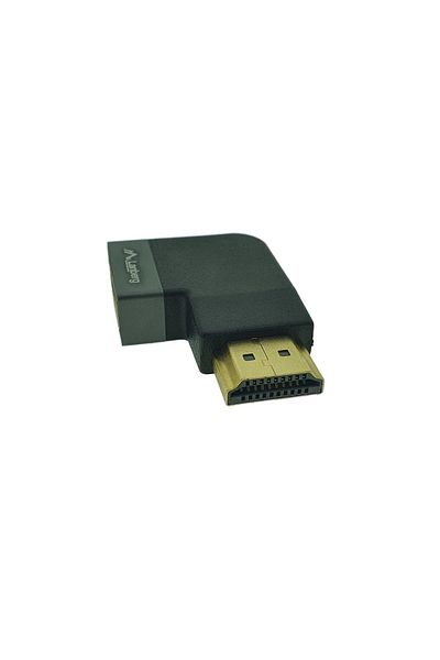 Lanberg HDMI male to HDMI female adapter, 8K, 90 degree angle, left angled, Lanberg 44101, DSC, eARC