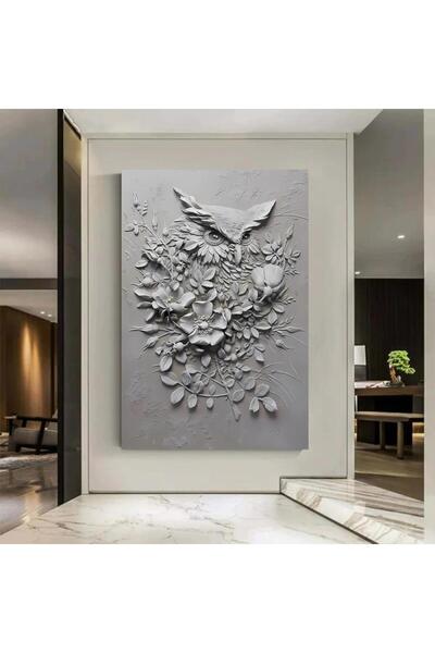 SND لوحة جداربة قماشية مطبوعة بتصميم اللوحة الجبسية مع برواز خشبي مخفي