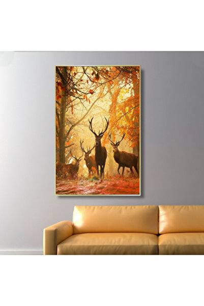 Marktna لوحة قماشية بتصميم مودرن مع برواز أسود مجوف