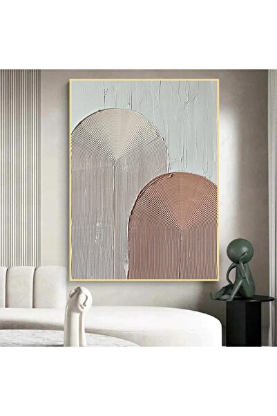 4gdran لوحة قماشية بتصميم الفن البوهيمي مع برواز ذهبي مجوف