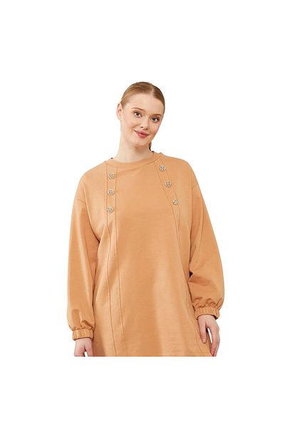 Levidor Crew Neck Asymmetric Cut Sports Suit