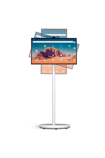 VLH 27 Inch Portable Smart TV,1080P Touchscreen Monitor,8MP Camera,4-6H Battery,6+128GB Storage