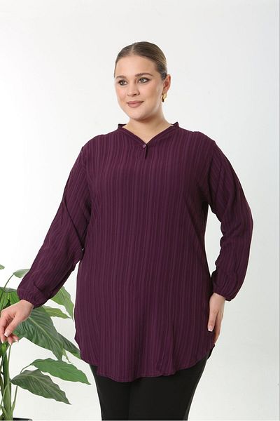 volkitolki Woven viscose cotton fabric comfortable cut tunic
