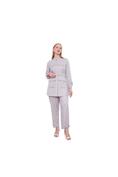 Levidor Judge Collar Pocket Detailed Double Suit