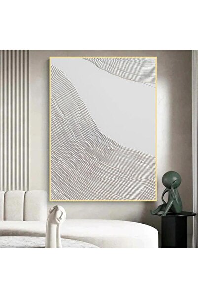 SND لوحة جداربة قماشية مطبوعة بتصميم اللوحة الجبسية مع برواز ذهبي مجوف