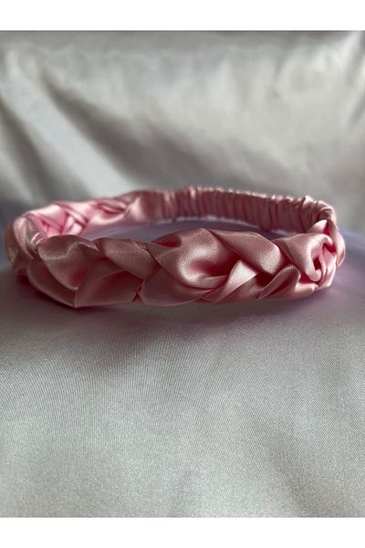 PratikDikisco Pink Satin Braid Hair Band