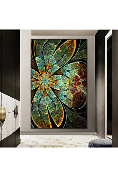 Marktna لوحة قماشية بتصميم مودرن مع برواز فضي مجوف