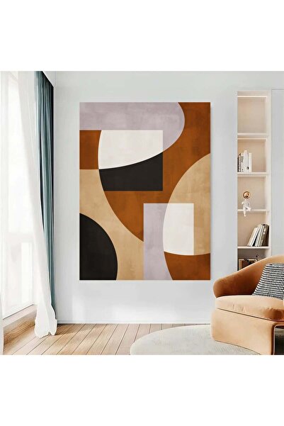 4gdran لوحة قماشية بتصميم الفن البوهيمي مع برواز خشبي مخفي