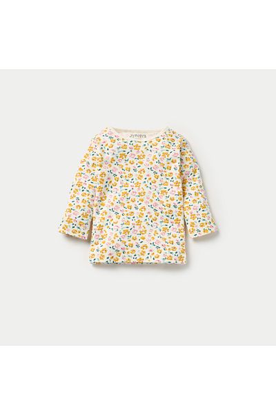 Juniors All-Over Floral Print T-shirt and Pyjama Set