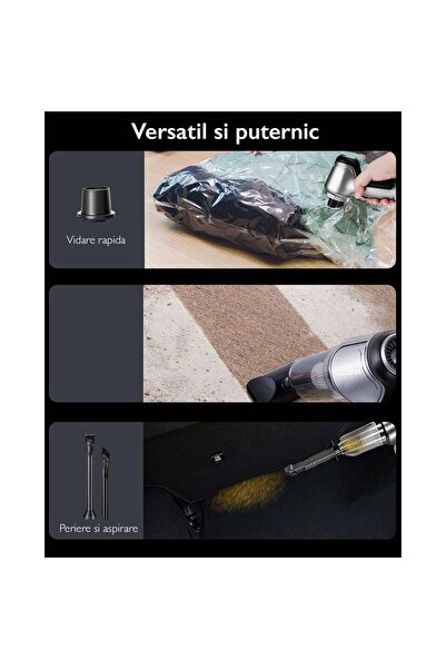 Techone Aspirator auto portabil Dust Master Pro 3 în 1 - Produs nou