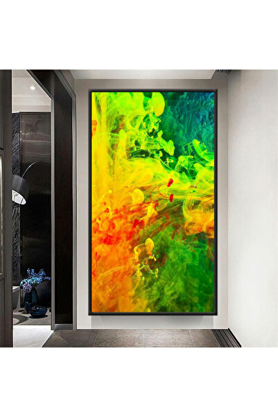 Marktna لوحة قماشية بتصميم مودرن مع برواز فضي مجوف