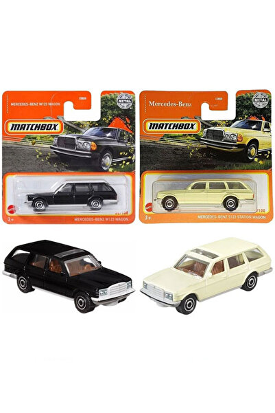 HOT WHEELS مجموعة مركبات ماتش بوكس ​​2 مرسيدس بنز W123 واجن ومرسيدس بنز S123 ...