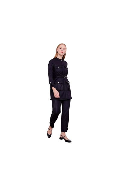 Levidor Judge Collar Pocket Detailed Double Suit