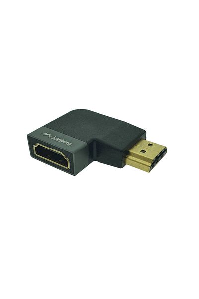 Lanberg HDMI male to HDMI female adapter, 8K, 90 degree angle, left angled, Lanberg 44101, DSC, eARC