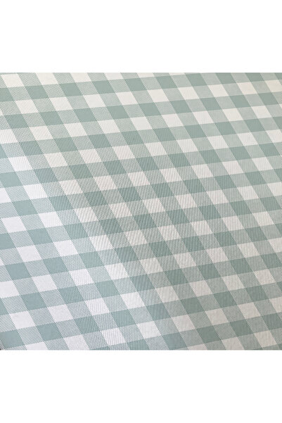 Evmila Double Sided Blue Gingham Patterned - Printed Single Duvet Cover Set