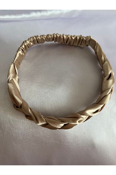 PratikDikisco Gold/Gold Satin Braided Hair Band