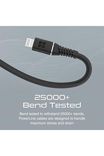 Promate كابل من Type-C إلى Lightning بطول 1.2 متر، معتمد من Apple MFi، مزود بخاصية توصيل الطاقة بقوة 20 وات وشحن سريع من السيليكون