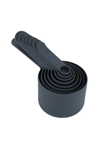 Generic Al Saif Gallery Plastic Spoon Set, 8 Sizes - Black