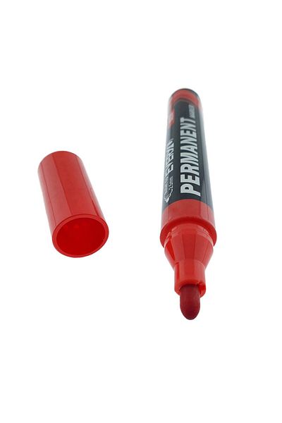 OEM Permanent red marker with round tip 2.5mm, waterproof, smooth writing, Everyday U216 model