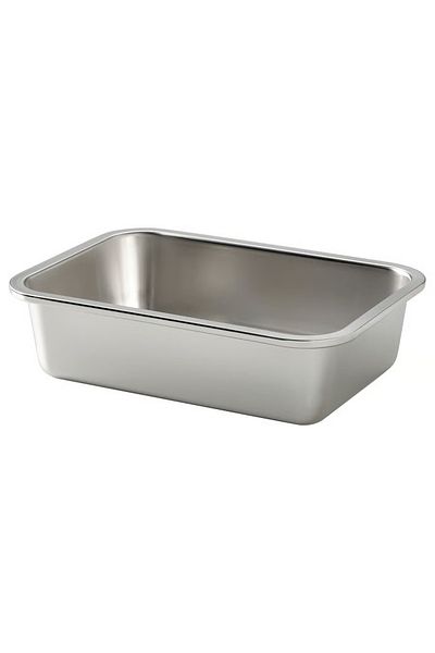 IKEA Food container, rectangular/stainless steel, 1.0 l