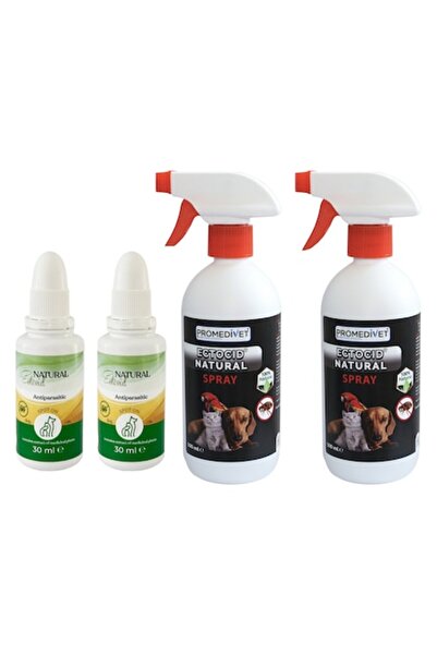 Promedivet Pachet antiparazitar cu picături și spray Ectocid pentru pisici și câini