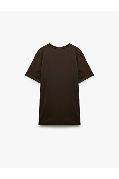 Koton Pamuklu Kısa Kollu Bisiklet Yaka Slim Fit Erkek Basic Tişört
