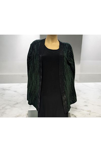 RENAR Mother Size Stylish Quality Full Lycra Evening Dress Suit Jacket + Long Sleeve Dress