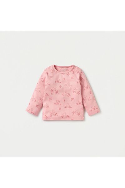 Juniors Printed Long Sleeves T-shirt and Pyjama Set